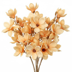 Set 6 flores artificiales amarillas