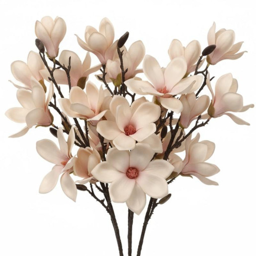 Set 6 flores artificiales rosa