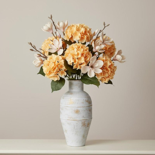 Set 12 flores artificiales rosa