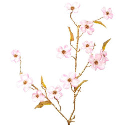 Set 12 flores artificiales rosa