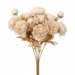 Set 12 flores artificiales rosa