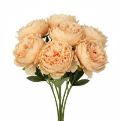 Set 12 flores artificiales amarillas