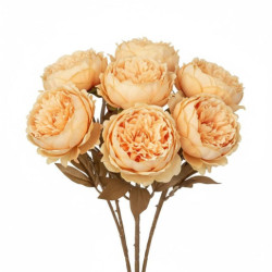 Set 12 flores artificiales amarillas