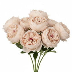 Set 12 flores artificiales rosa