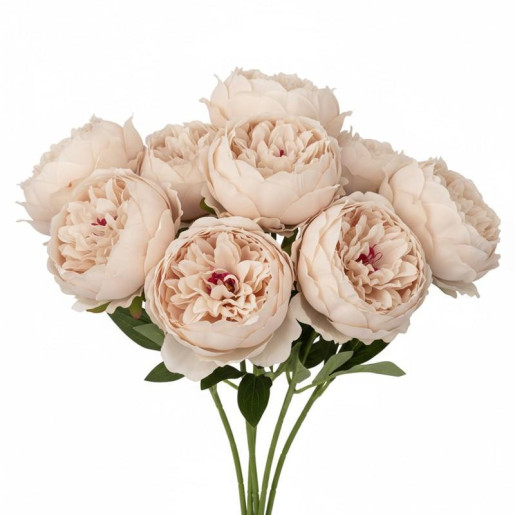 Set 12 flores artificiales rosa