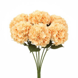 Set 12 flores artificiales amarillas