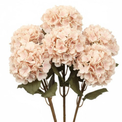 Set 6 flores artificiales rosa
