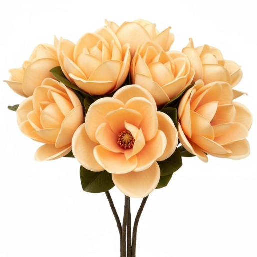 Set 12 flores artificiales amarillas