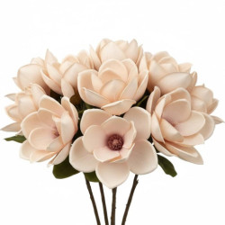 Set 12 flores artificiales rosa