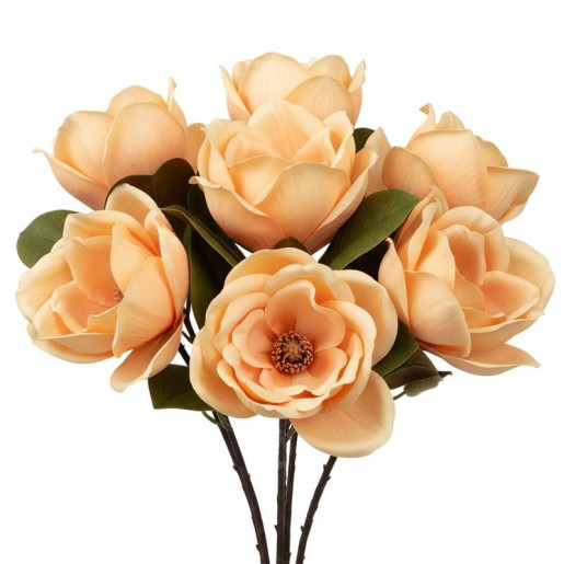 Set 12 flores artificiales amarillas