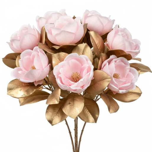 Set 12 flores artificiales fucsia