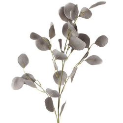 Set 12 flores artificiales grises