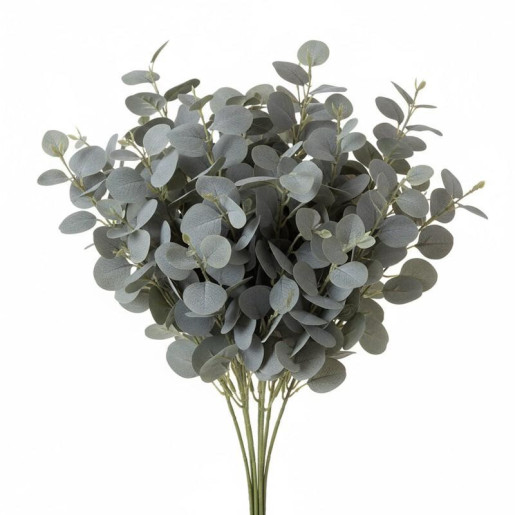 Set 12 flores artificiales grises