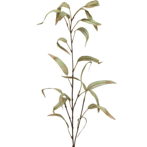 Set 12 flores artificiales verde palido