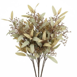 Set 12 flores artificiales amarillas