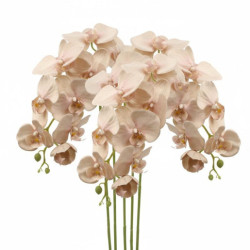 Set 12 flores artificiales rosa