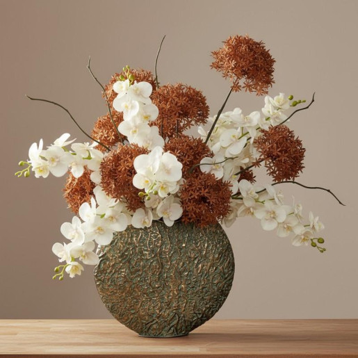 Set 12 flores artificiales rosa