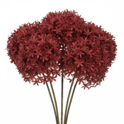 Set 12 flores artificiales marron
