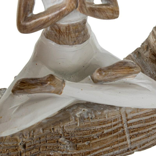 Figura mujer yoga blanco y natural