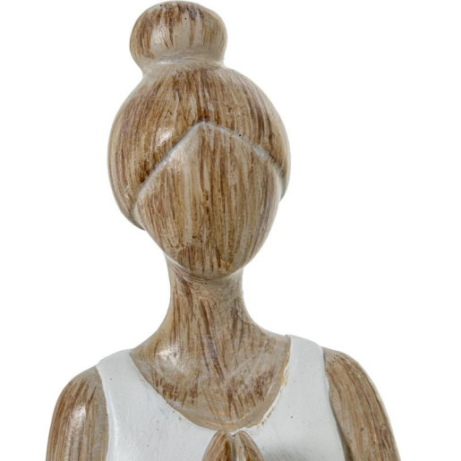 Figura mujer yoga blanco y natural