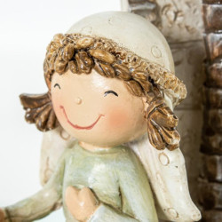 Misterio nacimiento belen blanco, beige y verde