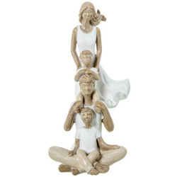 Figura familia blanco, beige y natural