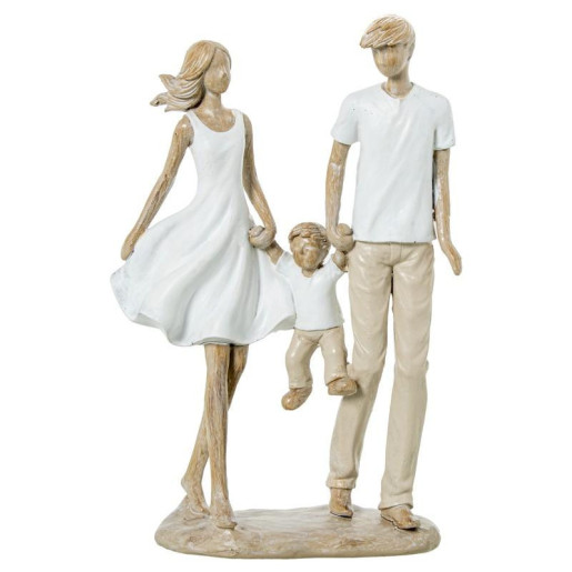 Figura familia blanco, beige y natural