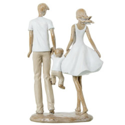 Figura familia blanco, beige y natural