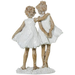 Figura niñas blanco y natural