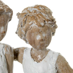 Figura niñas blanco y natural