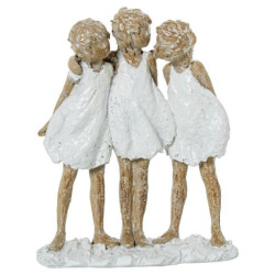 Figura niñas blanco y natural