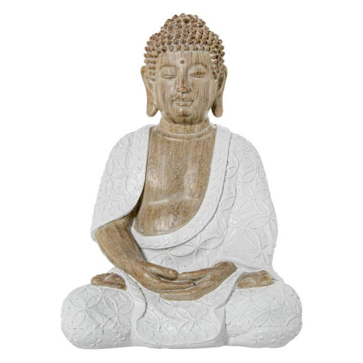 Figura buda blanco y natural