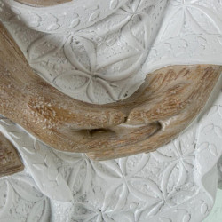 Figura buda blanco y natural