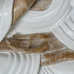 Figura buda blanco y natural