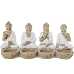 Figura buda blanco y natural