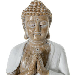 Figura buda blanco y natural