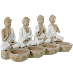 Figura buda blanco y natural