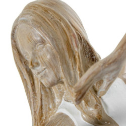 Figura bailarina blanco y natural