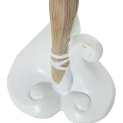 Figura bailarina blanco y natural