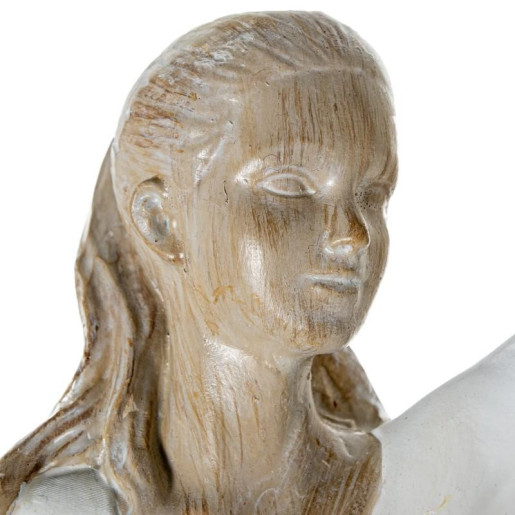 Figura bailarina blanco y natural