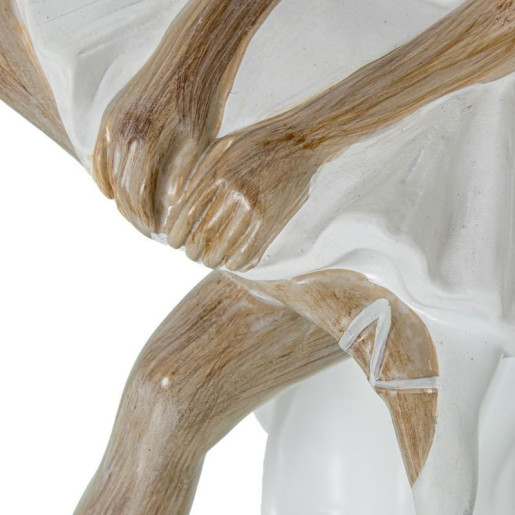 Figura bailarina blanco y natural