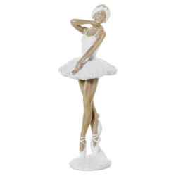 Figura bailarina blanco y natural