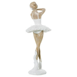 Figura bailarina blanco y natural