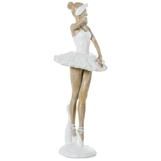 Figura bailarina blanco y natural