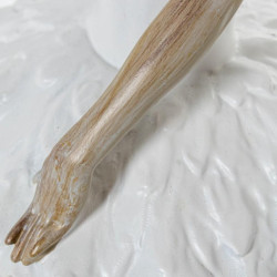 Figura bailarina blanco y natural
