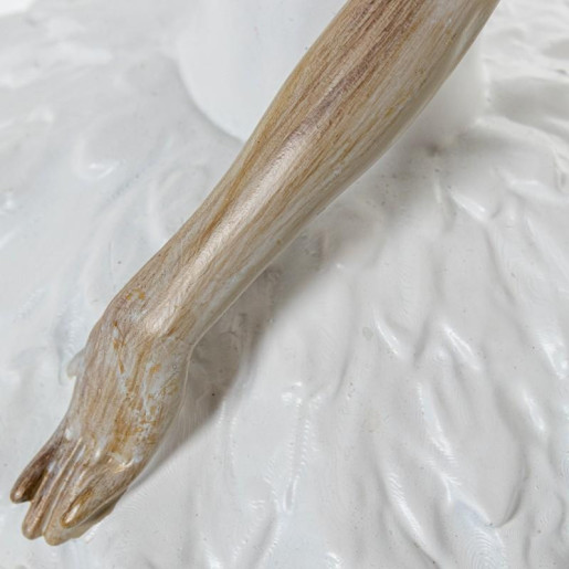 Figura bailarina blanco y natural