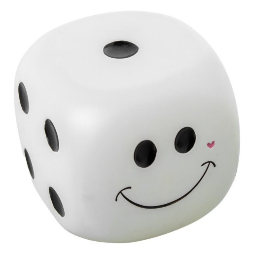 Lampara sobremesa blanco y negro