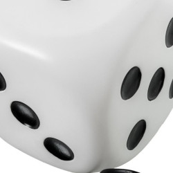 Lampara sobremesa blanco y negro