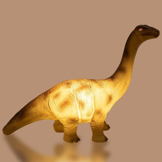 Lampara sobremesa marron claro y oscuro