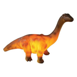 Lampara sobremesa marron claro y oscuro